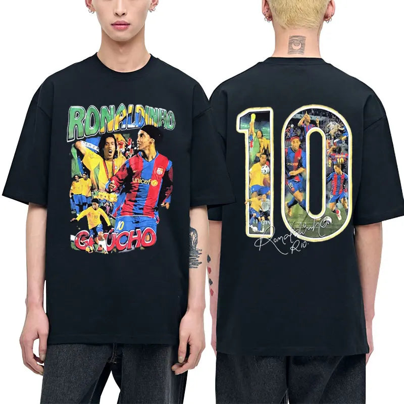 Limited Hot Sale Marino Morwood Ronaldinho Graphic Tshirt Man Fashion Streetwear Men Oversized Tees T-shirt Male Hip Hop T Shirt