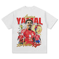 Short Sleeved Round Neck Y2k Tshirt Men Clothing New in Top & Tees Mens T-Shirt Camisetas Spanish Yamal printed Tee Shirt 71058