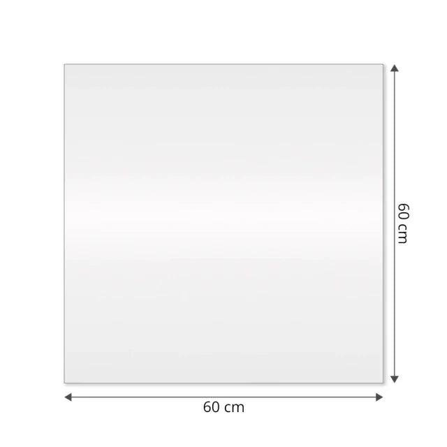 Slim Square Mirror with LED 60x60cm